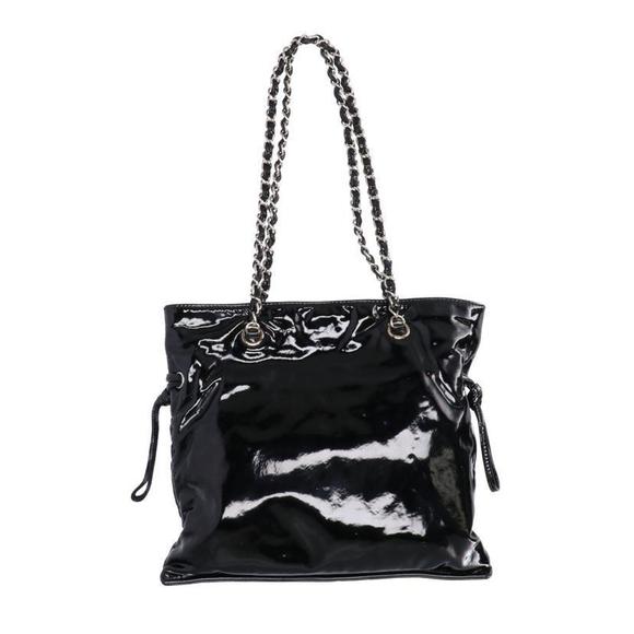 Chanel Bag Shoulder Enamel Chain Bonbon Black - Picture 1 of 9